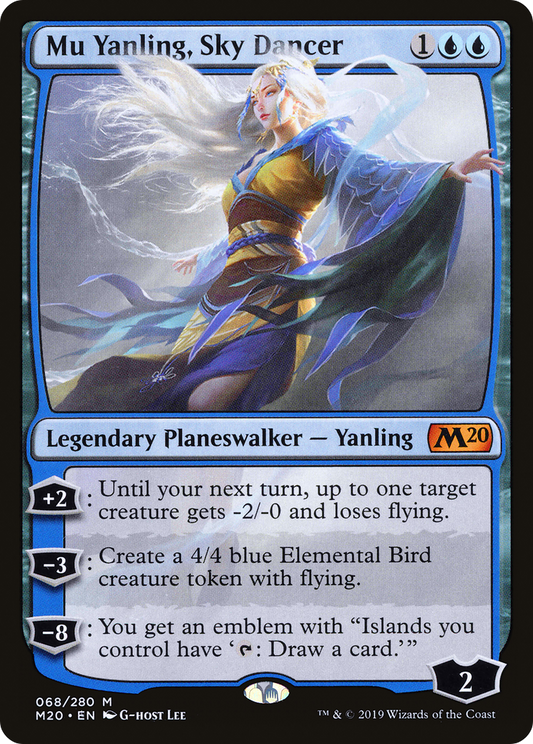 MAGIC: THE GATHERING  - Mu Yanling, Sky Dancer (M20-068) - Core Set 2020 Foil