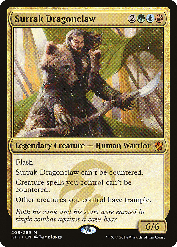 MAGIC: THE GATHERING  - Surrak Dragonclaw (KTK-206) - Khans of Tarkir Foil