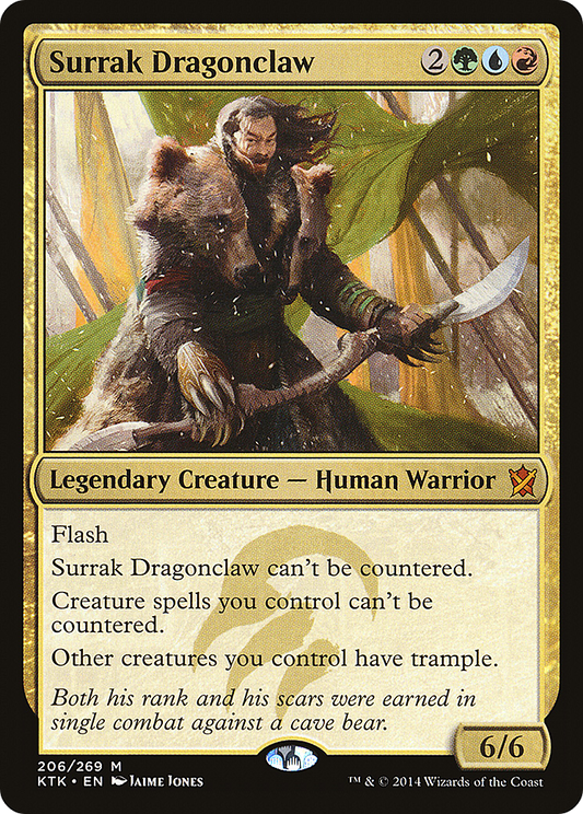 MAGIC: THE GATHERING  - Surrak Dragonclaw (KTK-206) - Khans of Tarkir Foil