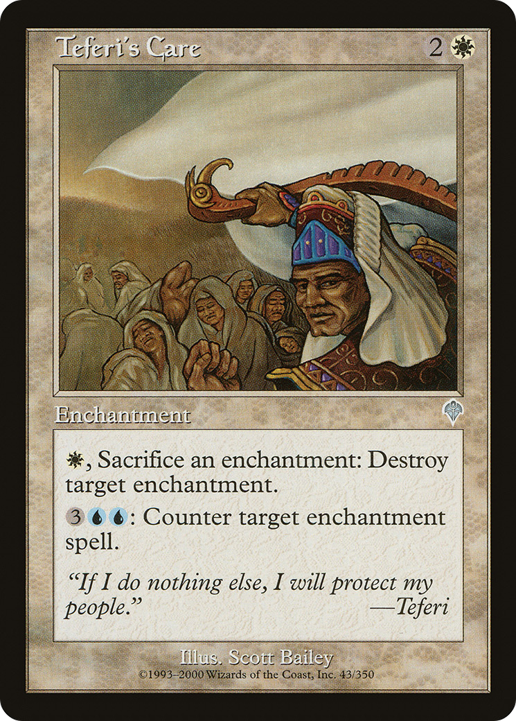 MAGIC: THE GATHERING  - Teferi's Care (INV-043) - Invasion