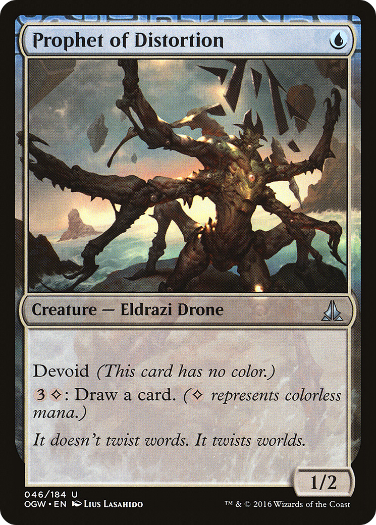 MAGIC: THE GATHERING  - Prophet of Distortion (OGW-046) - Oath of the Gatewatch: (devoid) Foil