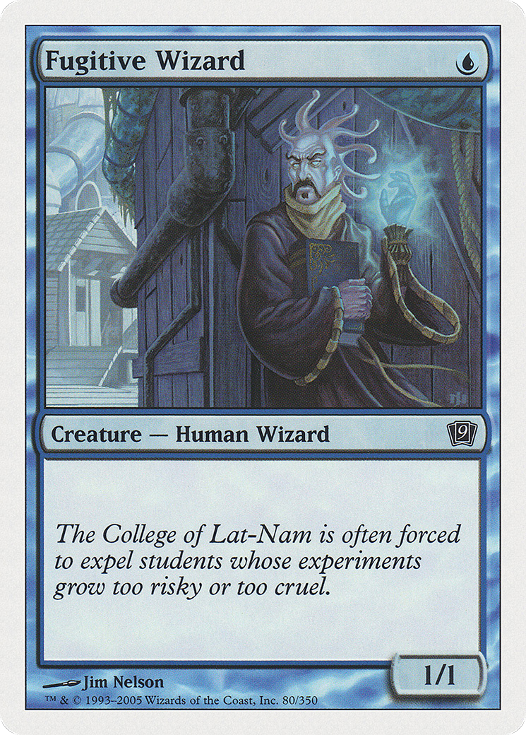 MAGIC: THE GATHERING  - Fugitive Wizard (9ED-080) - 9th Edition