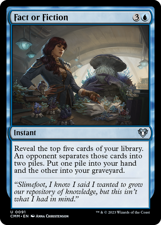 MAGIC: THE GATHERING  - Fact or Fiction (CMM-091) - Commander Masters Foil