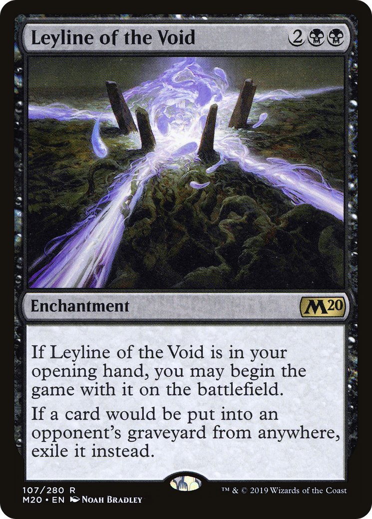 MAGIC: THE GATHERING  - Leyline of the Void (M20-107) - Core Set 2020 Foil