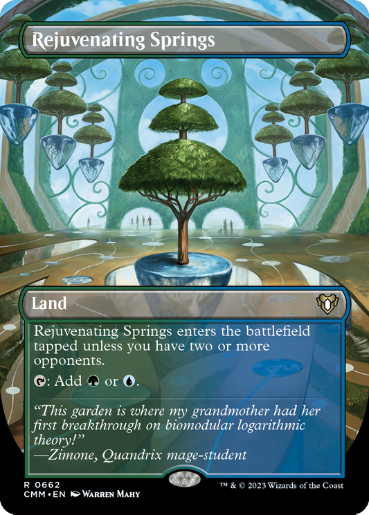 MAGIC: THE GATHERING  - Rejuvenating Springs (Borderless) (CMM-662) - Commander Masters
