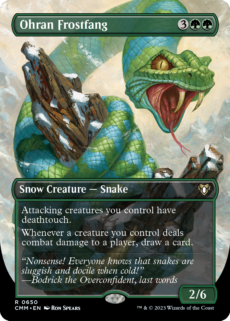 MAGIC: THE GATHERING  - Ohran Frostfang (Borderless) (CMM-650) - Commander Masters