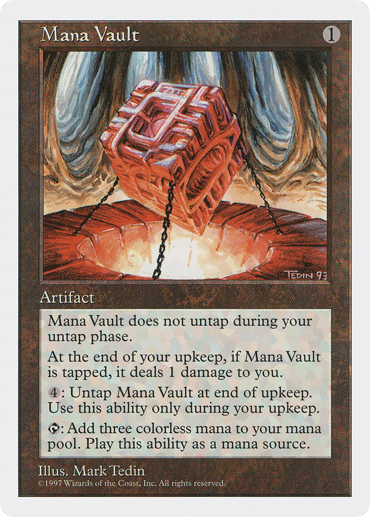 MAGIC: THE GATHERING  - Mana Vault (5ED-388) - Fifth Edition