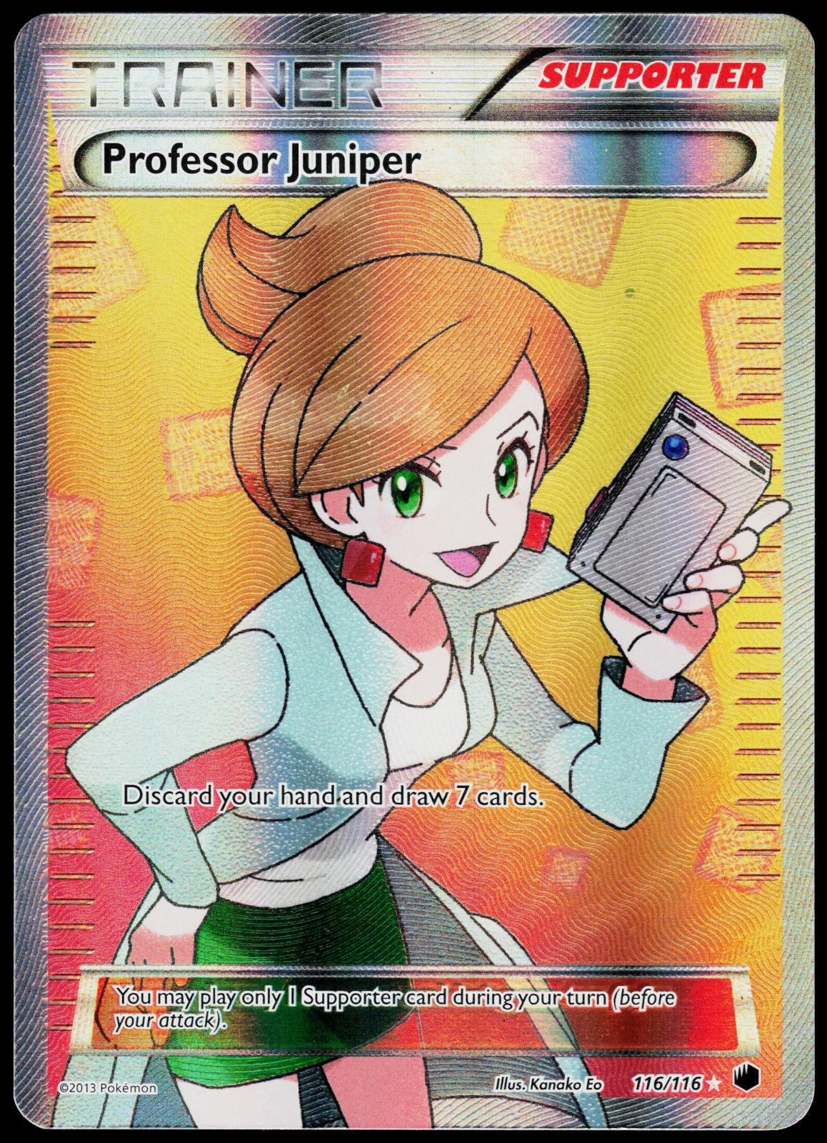 PROFESSOR JUNIPER 116/116 PLASMA FREEZE POKEMON ULTRA RARE LP