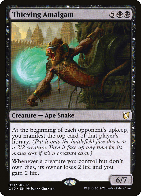MAGIC: THE GATHERING  - Thieving Amalgam (C19-021) - Commander 2019