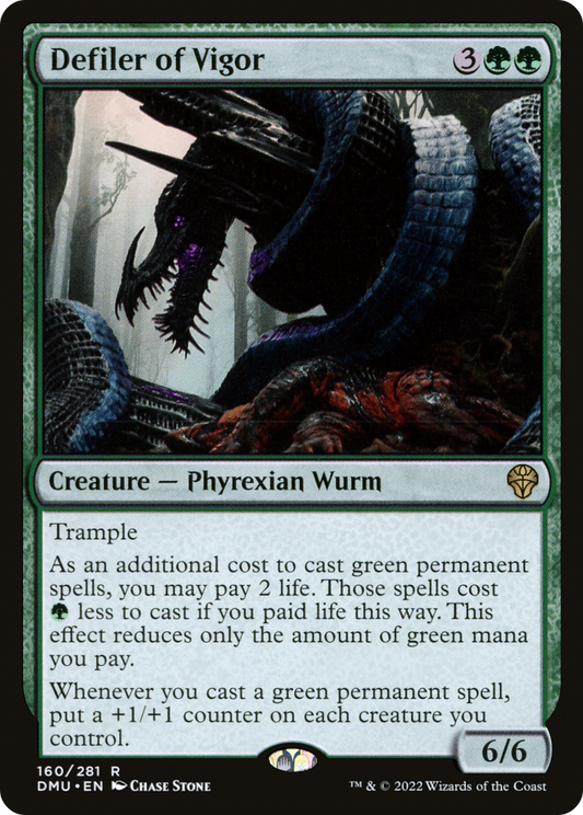 MAGIC: THE GATHERING  - Defiler of Vigor (DMU-160) - Dominaria United