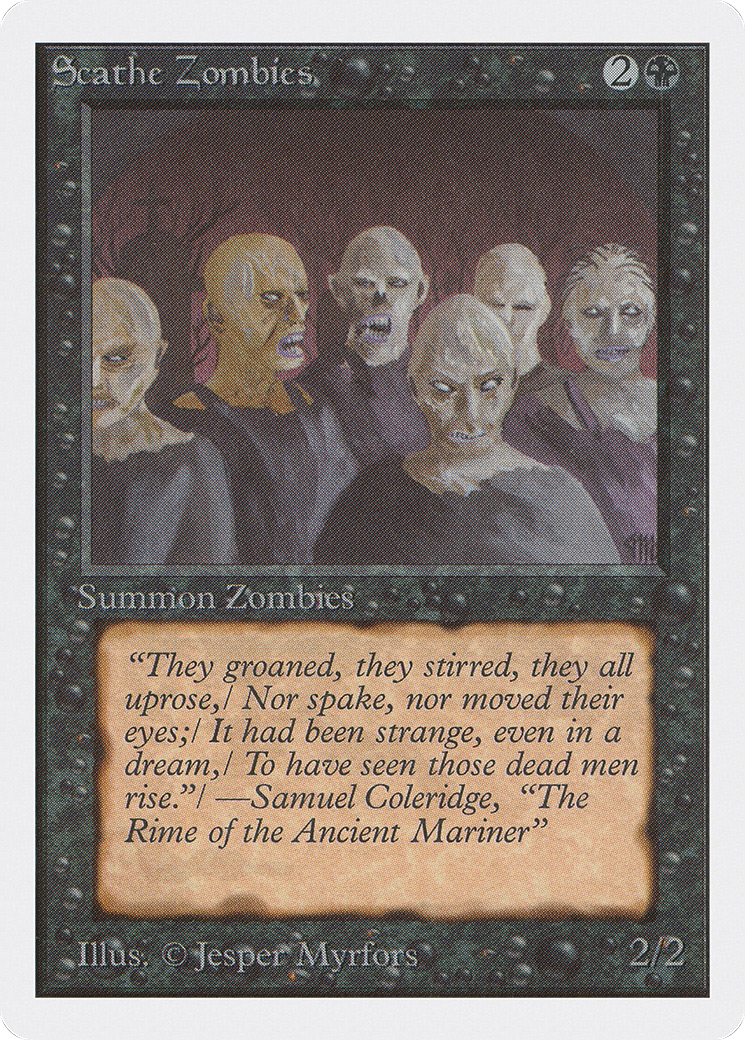 MAGIC: THE GATHERING  - Scathe Zombies (2ED-126) - Unlimited Edition