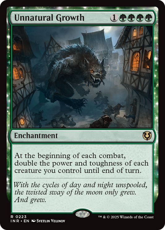 MAGIC: THE GATHERING  - Unnatural Growth (INR-223) - Innistrad Remastered: (enchantment) Foil