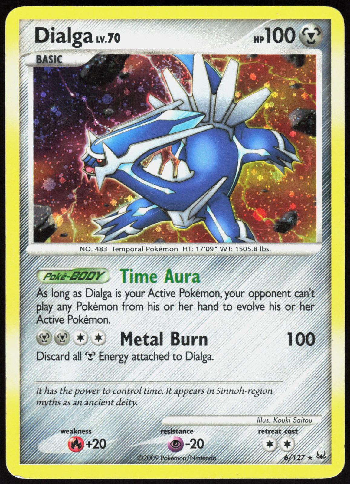 DIALGA 6/127 PLATINUM POKEMON RARE HOLO LP