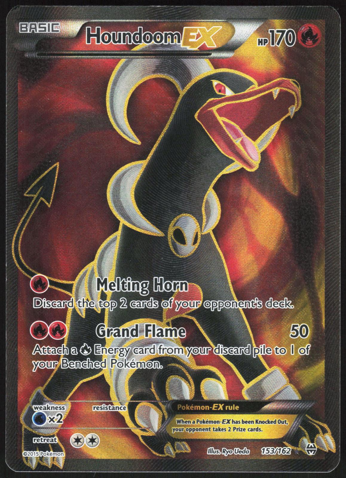 HOUNDOOM EX 153/162 BREAKTHROUGH POKEMON ULTRA RARE LP