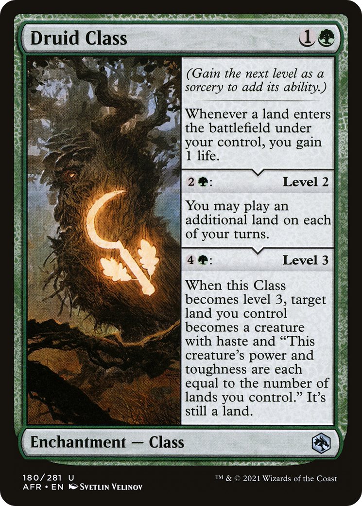 MAGIC: THE GATHERING  - Druid Class (AFR-180) - Adventures in the Forgotten Realms