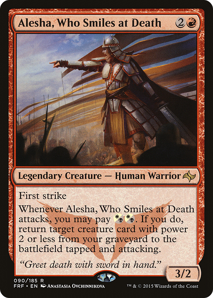 MAGIC: THE GATHERING  - Alesha, Who Smiles at Death (FRF-090) - Fate Reforged Foil
