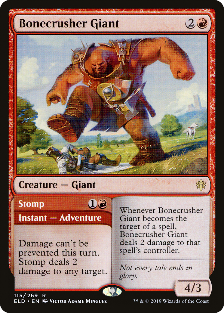 MAGIC: THE GATHERING  - Bonecrusher Giant (ELD-115) - Throne of Eldraine