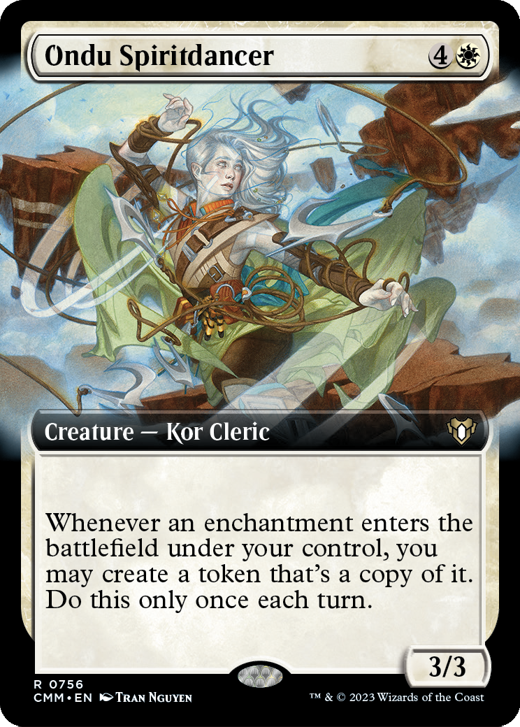 MAGIC: THE GATHERING  - Ondu Spiritdancer (Extended Art) (CMM-756) - Commander Masters: (Extended Art)