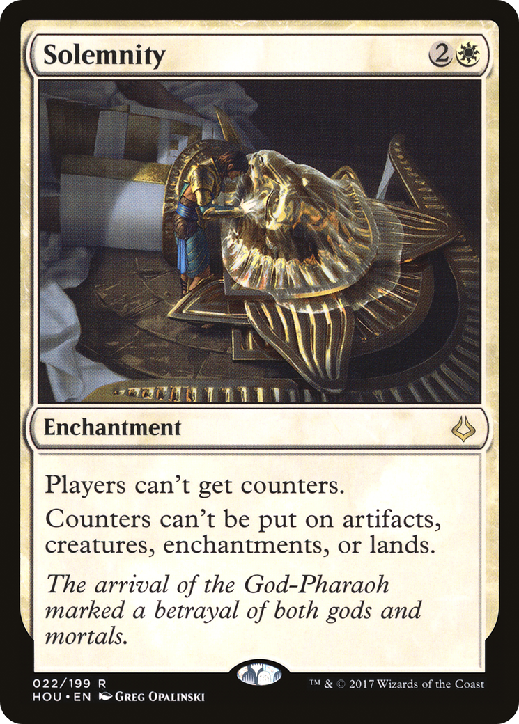 MAGIC: THE GATHERING  - Solemnity (HOU-022) - Hour of Devastation Foil