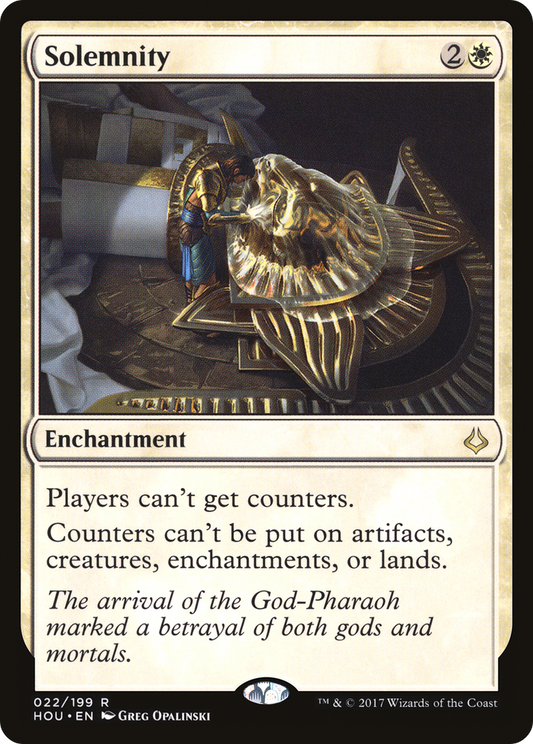 MAGIC: THE GATHERING  - Solemnity (HOU-022) - Hour of Devastation Foil