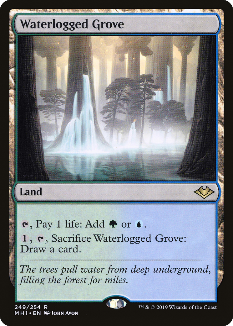 MAGIC: THE GATHERING  - Waterlogged Grove (MH1-249) - Modern Horizons