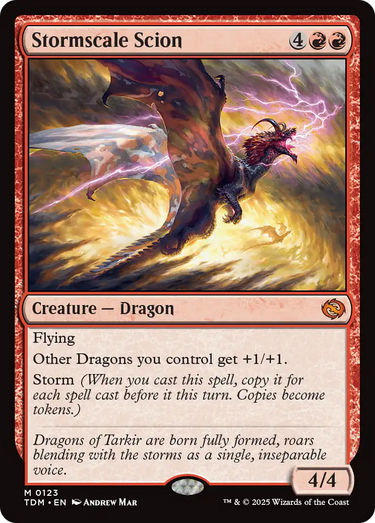 MAGIC: THE GATHERING  - Stormscale Scion (TDM-123) - Tarkir: Dragonstorm Foil