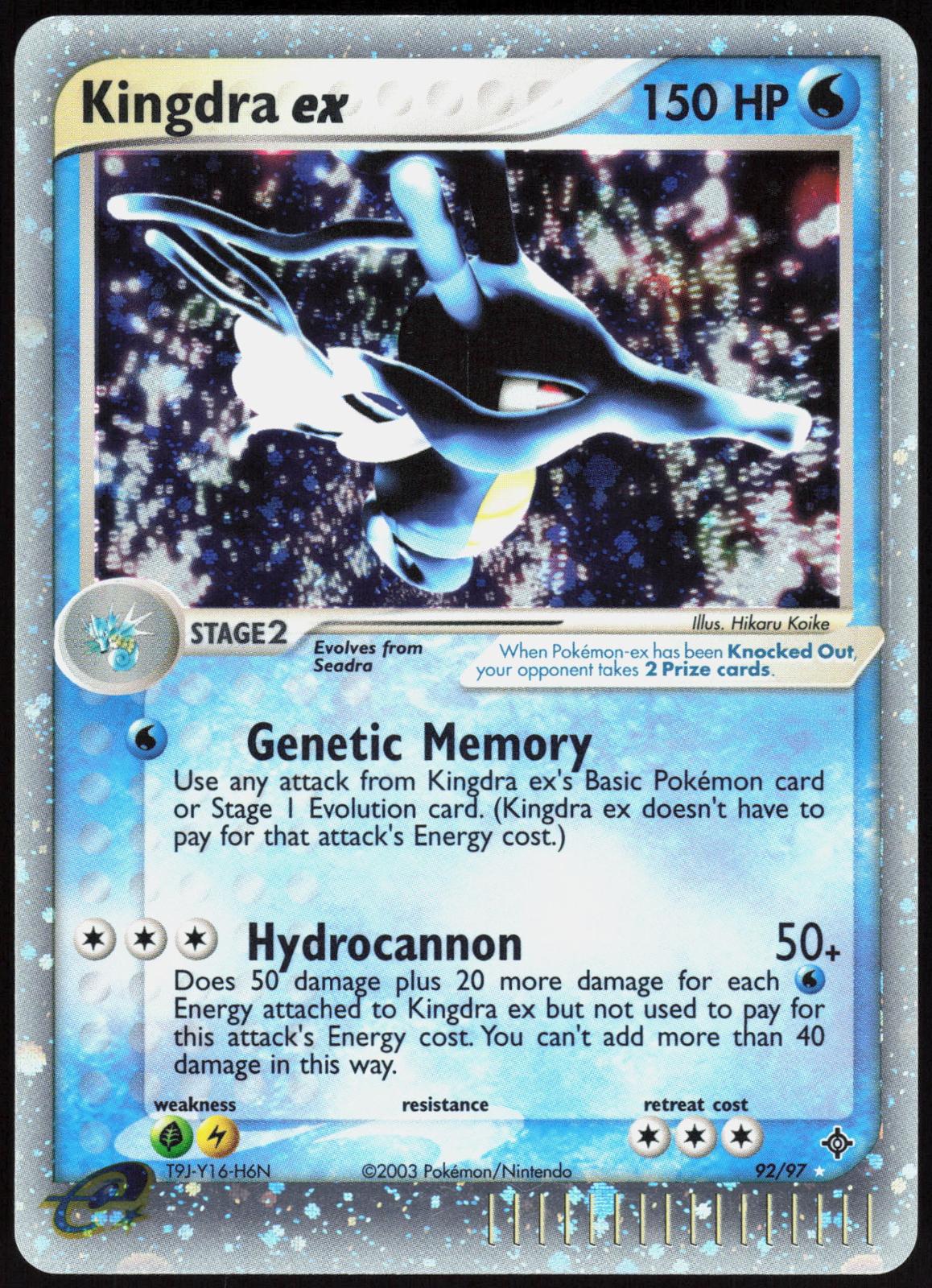 KINGDRA EX 92/97 DRAGON POKEMON EX RARE HOLO NM