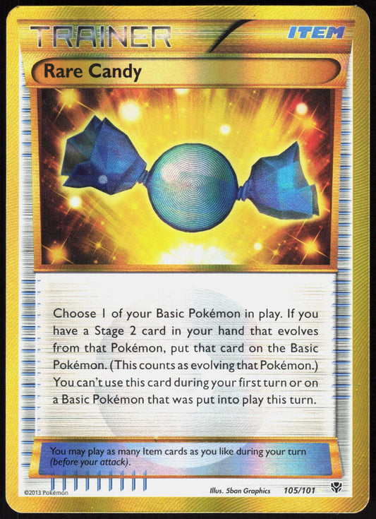 RARE CANDY 105/101 PLASMA BLAST POKEMON SECRET RARE LP
