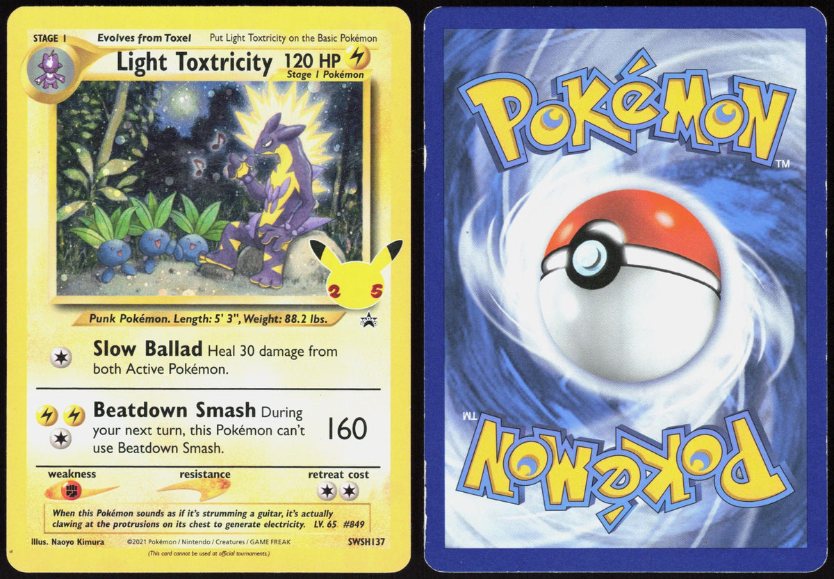 LIGHT TOXTRICITY SWSH137 SWORD & SHIELD PROMO POKEMON PROMO HOLO MP