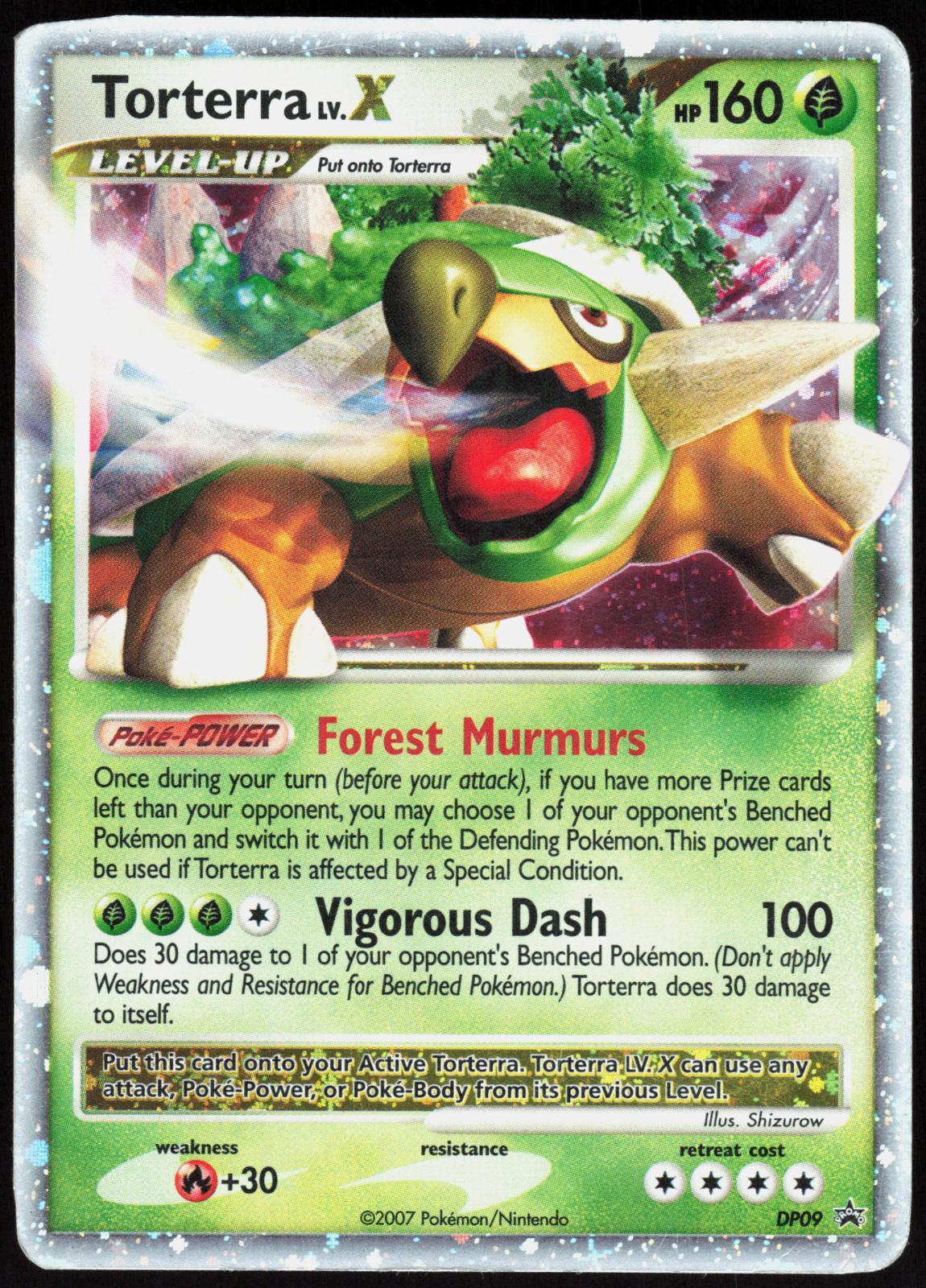 TORTERRA LV.X DP09 DIAMOND AND PEARL PROMOS POKEMON PROMO HOLO MP