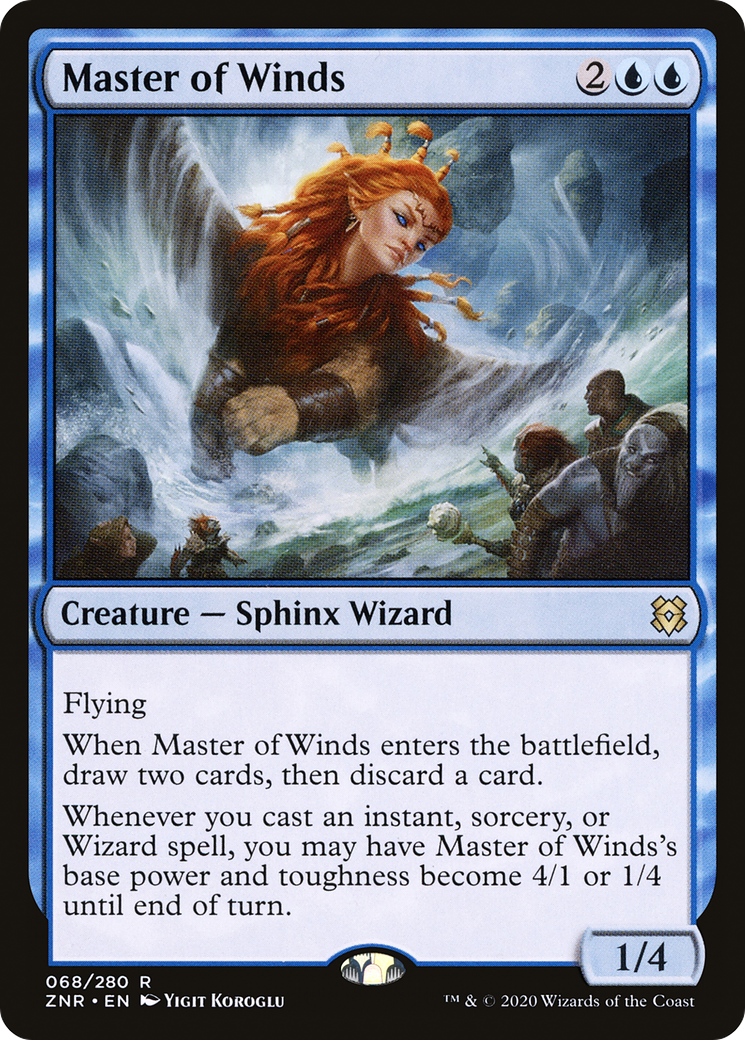 MAGIC: THE GATHERING  - Master of Winds (ZNR-068) - Zendikar Rising Foil
