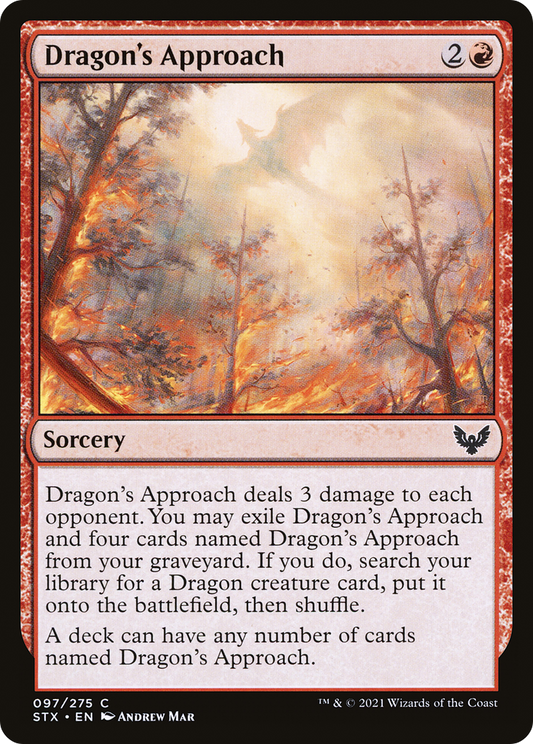 MAGIC: THE GATHERING  - Dragon's Approach (STX-097) - Strixhaven: School of Mages