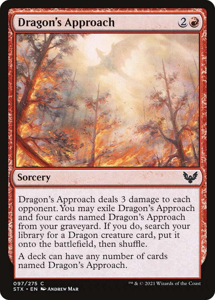 MAGIC: THE GATHERING  - Dragon's Approach (STX-097) - Strixhaven: School of Mages Foil