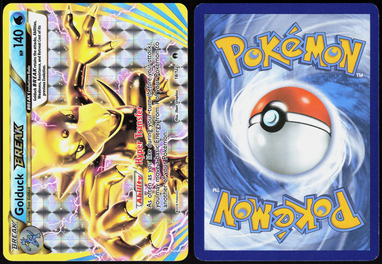 GOLDUCK BREAK 18/122 BREAKPOINT POKEMON BREAK RARE HOLO LP