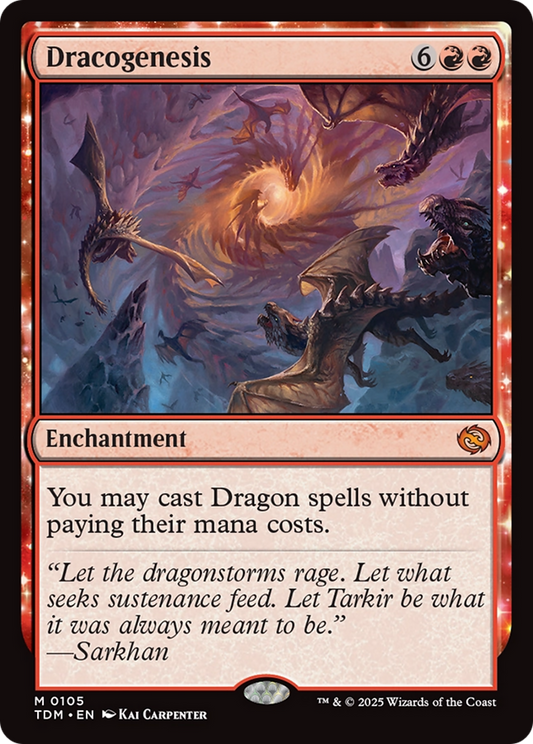 MAGIC: THE GATHERING  - Dracogenesis (TDM-105) - Tarkir: Dragonstorm: (enchantment)