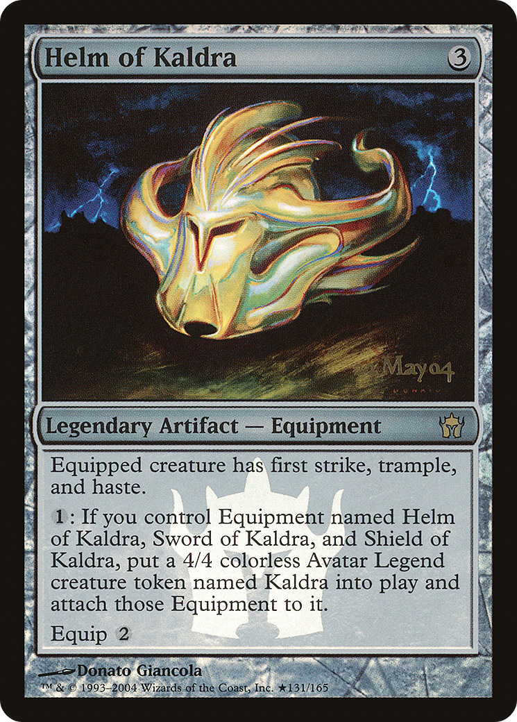 MAGIC: THE GATHERING  - Helm of Kaldra (PRE-131) - Fifth Dawn Promos Foil
