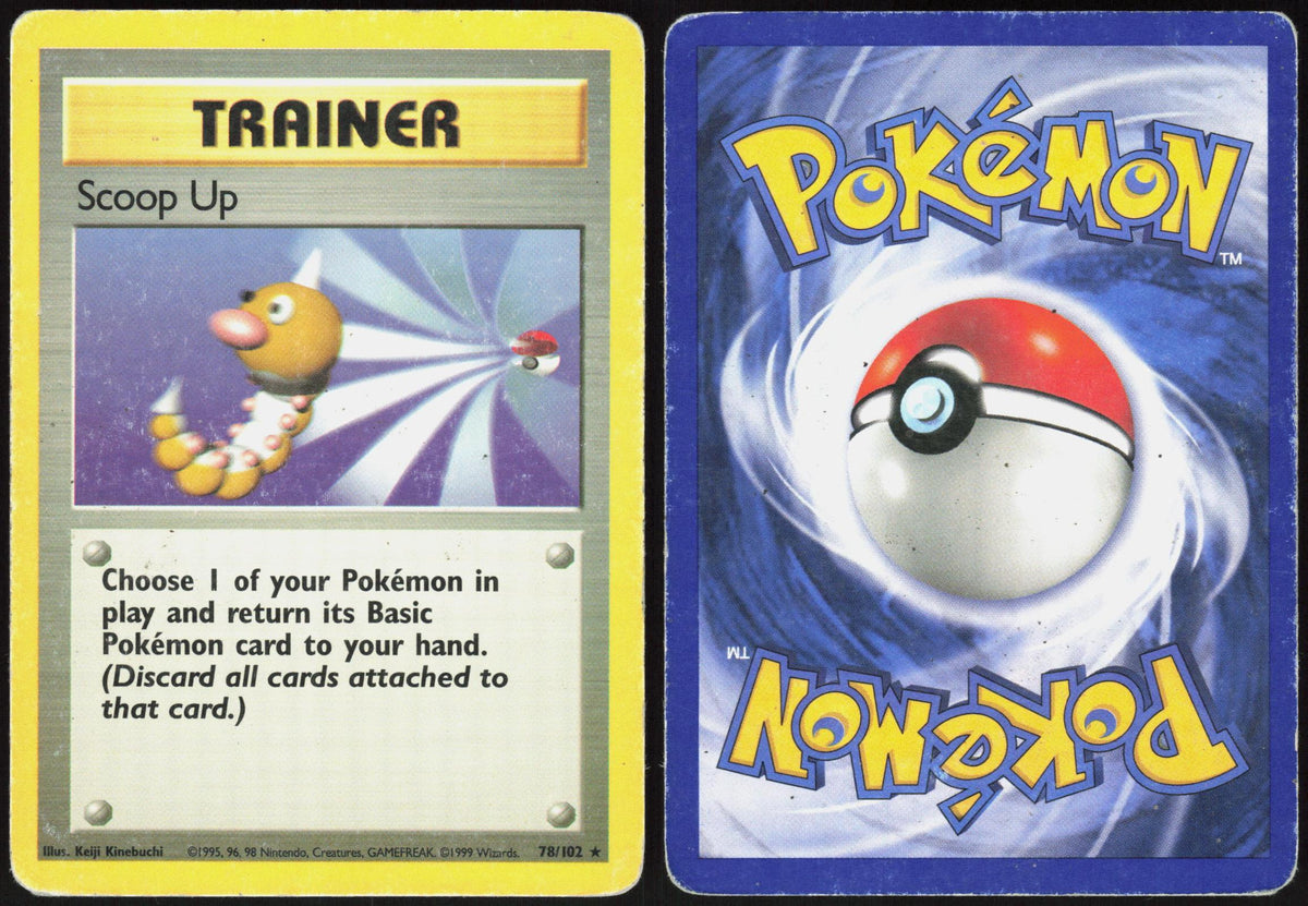 SCOOP UP 78/102 BASE SET UNLIMITED POKEMON RARE HP