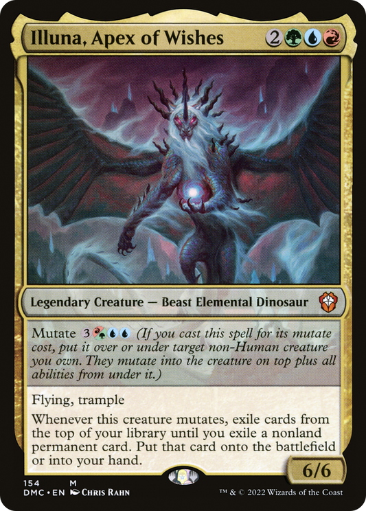 MAGIC: THE GATHERING  - Illuna, Apex of Wishes (DMC-154) - Dominaria United Commander