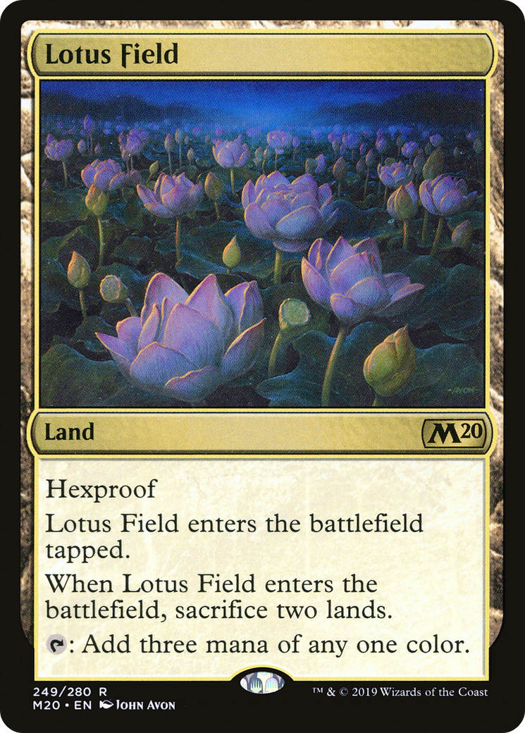 MAGIC: THE GATHERING  - Lotus Field (M20-249) - Core Set 2020 Foil