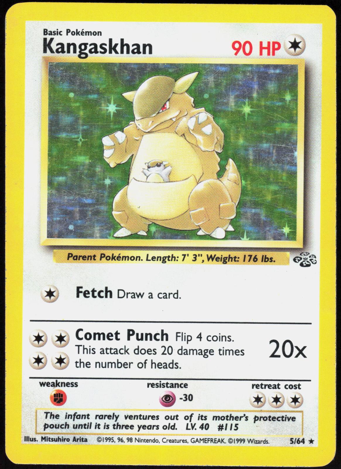 KANGASKHAN 5/64 JUNGLE POKEMON RARE MP
