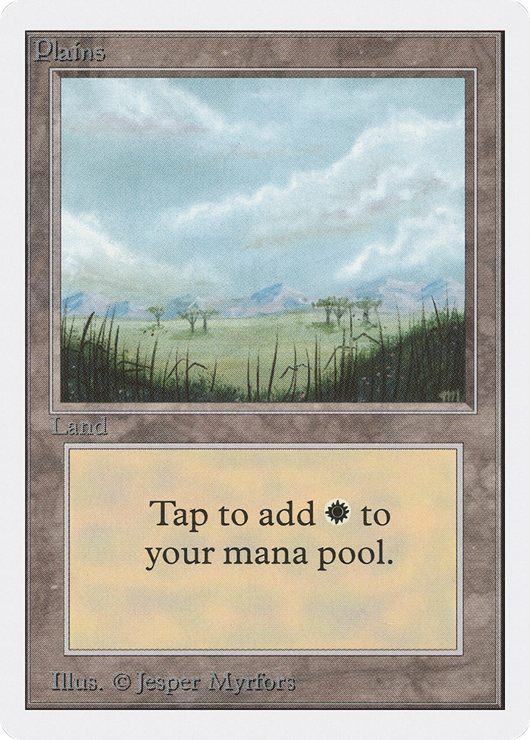 MAGIC: THE GATHERING  - Plains (B) (2ED-289) - Unlimited Edition