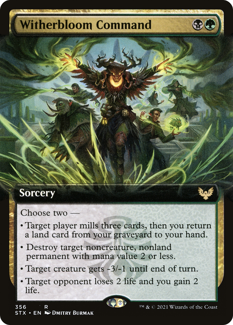 MAGIC: THE GATHERING  - Witherbloom Command (Extended Art) (STX-356) - Strixhaven: School of Mages: (Extended Art)