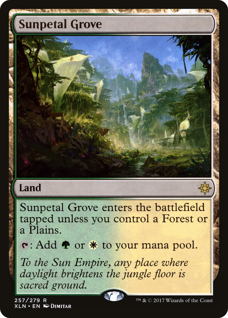 MAGIC: THE GATHERING  - Sunpetal Grove (XLN-257) - Ixalan Foil