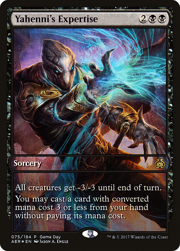 MAGIC: THE GATHERING  - Yahenni's Expertise (GAME-075) - Aether Revolt Promos Foil