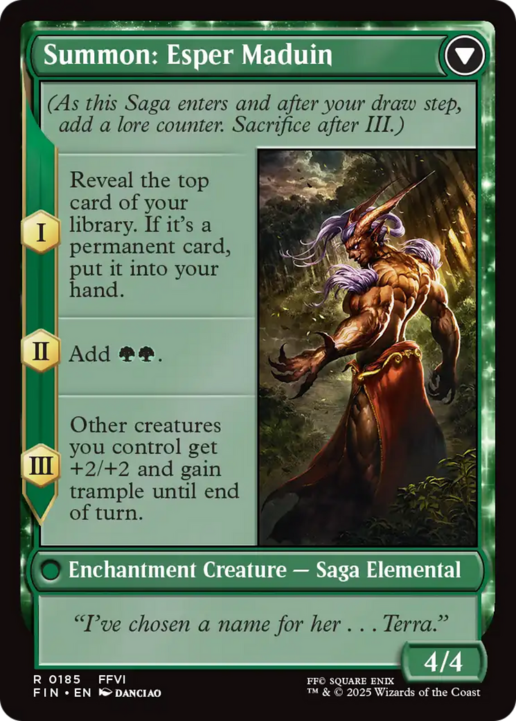 MAGIC: THE GATHERING  - Esper Origins (FIN-185) - FINAL FANTASY: (enchantment) Foil