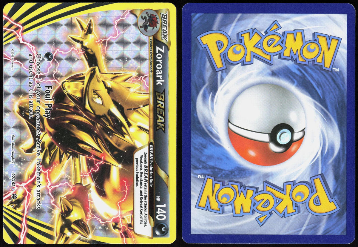 ZOROARK BREAK 92/162 BREAKTHROUGH POKEMON BREAK HOLO LP