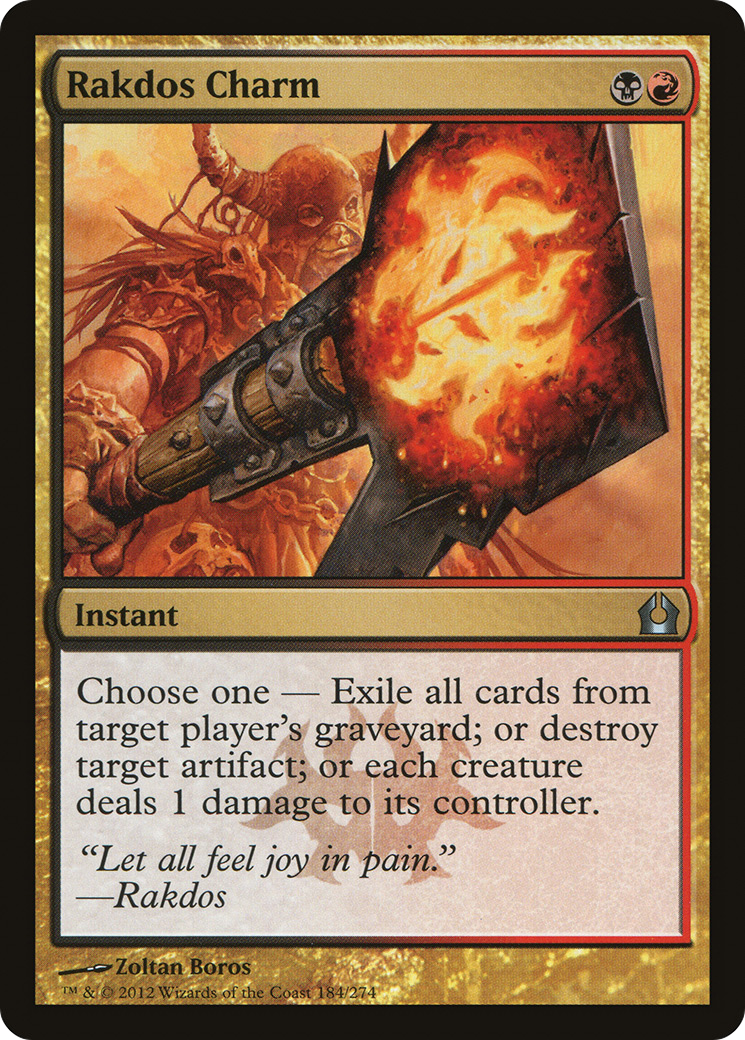 MAGIC: THE GATHERING  - Rakdos Charm (RTR-184) - Return to Ravnica