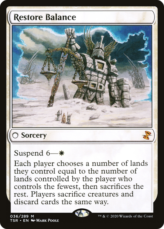 MAGIC: THE GATHERING  - Restore Balance (TSR-036) - Time Spiral Remastered Foil