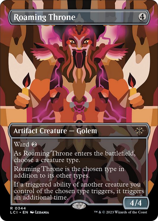MAGIC: THE GATHERING  - Roaming Throne (Borderless) (LCI-344) - The Lost Caverns of Ixalan Foil