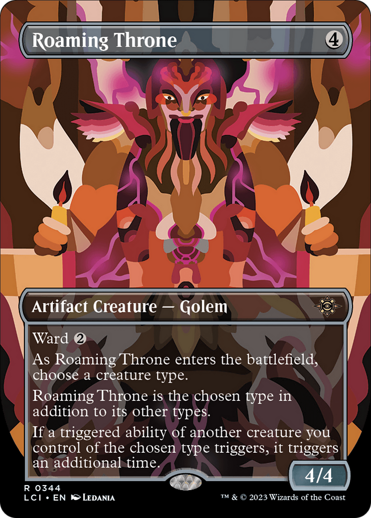 MAGIC: THE GATHERING  - Roaming Throne (Borderless) (LCI-344) - The Lost Caverns of Ixalan